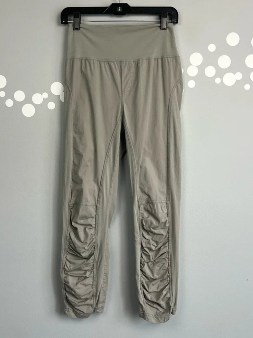 Wearables Ruched Leggings Stretch Cotton Blend Athleisure Pants Size S